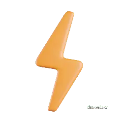 Lightning Bolt Symbol - icon - design element - Free Download PNG