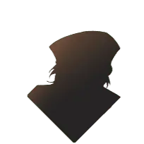 Silhouette of a Mysterious Figure - outline - PNG Images