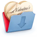 Valentine's Day Folder - gift - Transparent Background PNG