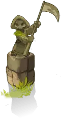 Skeleton Rider - grass - Transparent Layer PNG