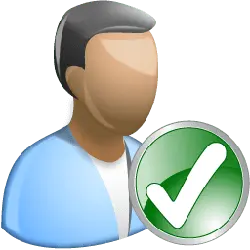 User Icon - approve - Transparent Layer PNG