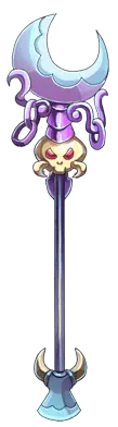 Purple Moon Staff - skull - Lossless PNG