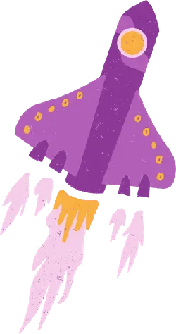 Purple Rocket - space exploration - Free Download PNG