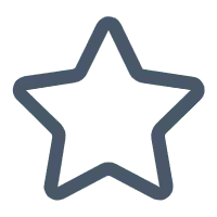 Star - symbol - outline - High Resolution PNG
