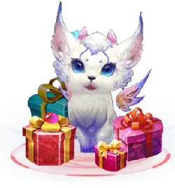White Fox Sprite - gift - Transparent Layer PNG