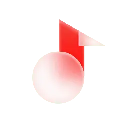 Note Symbol - red - Transparent Layer PNG