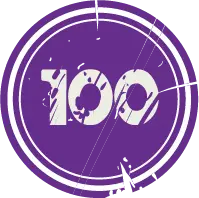 100 - purple - High Resolution PNG
