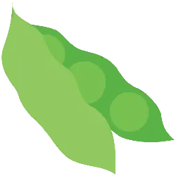Pea Pod - food - plant - Transparent Background PNG