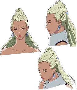 Green Long Hair Anime Character - green - Free Download PNG
