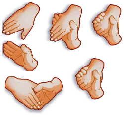 Hand Poses - motion - Free PNG