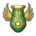 Green Winged Helmet - helmet - High Resolution PNG