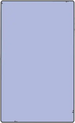 Blue Rectangle - graphic design - Curated PNG