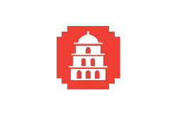 Red Building Icon - logo - PNG