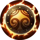 Flaming Shield - Curated PNG