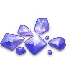 Purple Crystal Ore - gemstone - Transparent Background PNG