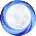 Blue Halo Moon - nightsky - High Resolution PNG