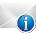 Envelope and Information Icon - mail - Transparent Background PNG