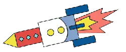 Rocket - flying vehicle - toy - Free PNG