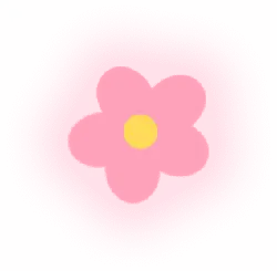Pink Flower - simple - background - PNG