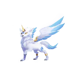 Ice Wing Unicorn - blue - Transparent Background PNG
