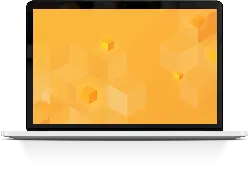 Orange Geometric Pattern Laptop - technology - High Resolution PNG