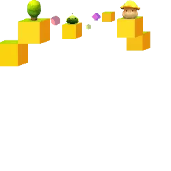Tree and Mushroom - game character - No Watermark PNG