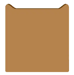 Brown Rectangle - Transparent Background PNG