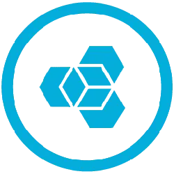 Blue Hexagon Logo - geometric - PNG