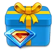 Blue Gift Box - diamond - Free PNG