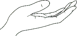 Open Palm - outline - Free Download PNG