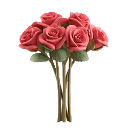 Bouquet of Red Roses - romantic - beautiful - Transparent Layer PNG