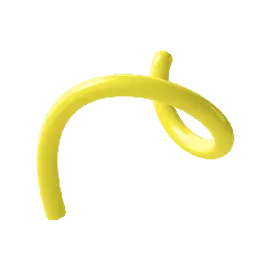 Yellow Spiral Tube - shape - High Resolution PNG
