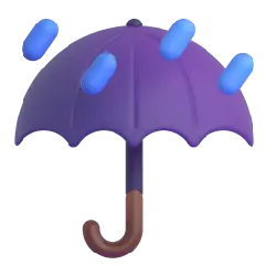 Purple Umbrella - rain - PNG Images