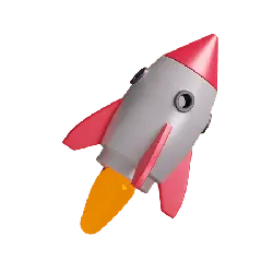 Colorful Rocket - flying vehicle - toy - High Resolution PNG