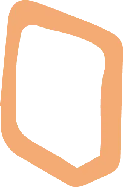 Orange Hexagon - shape - Free Download PNG