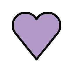 Purple Heart - heart shape - Transparent Layer PNG