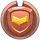 Shield Badge - gold - Transparent Background PNG