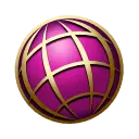 Purple Globe - lines - High Resolution PNG