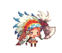 Pixel Art Girl - cartoon - Free PNG