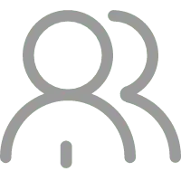 Two Person Icon - minimalist - No Watermark PNG