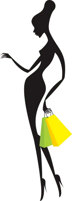 Shopping Girl Silhouette - silhouette - PNG Images
