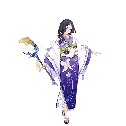 Purple Witch - long hair - High Resolution PNG