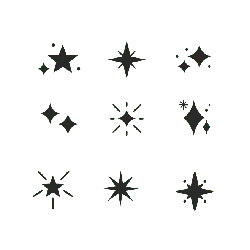 Star Patterns - decorations - High Resolution PNG