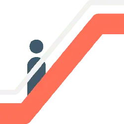 Blue Person on Stairs - person - PNG Images