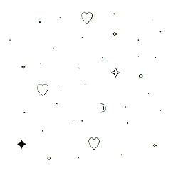 Heart Moon Star Pattern - moon - Free Download PNG