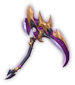 Purple Golden War镰 - weapon - PNG