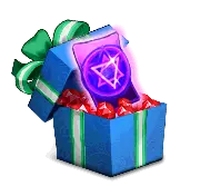 Blue Gift Box - pentagram - High Resolution PNG