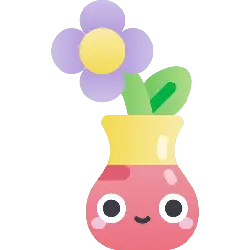 Cute Vase - smiley - Transparent Layer PNG