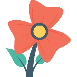 Red Flower - red - Designer Recommended PNG