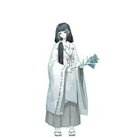 White Fox Spirit - female - Lossless PNG